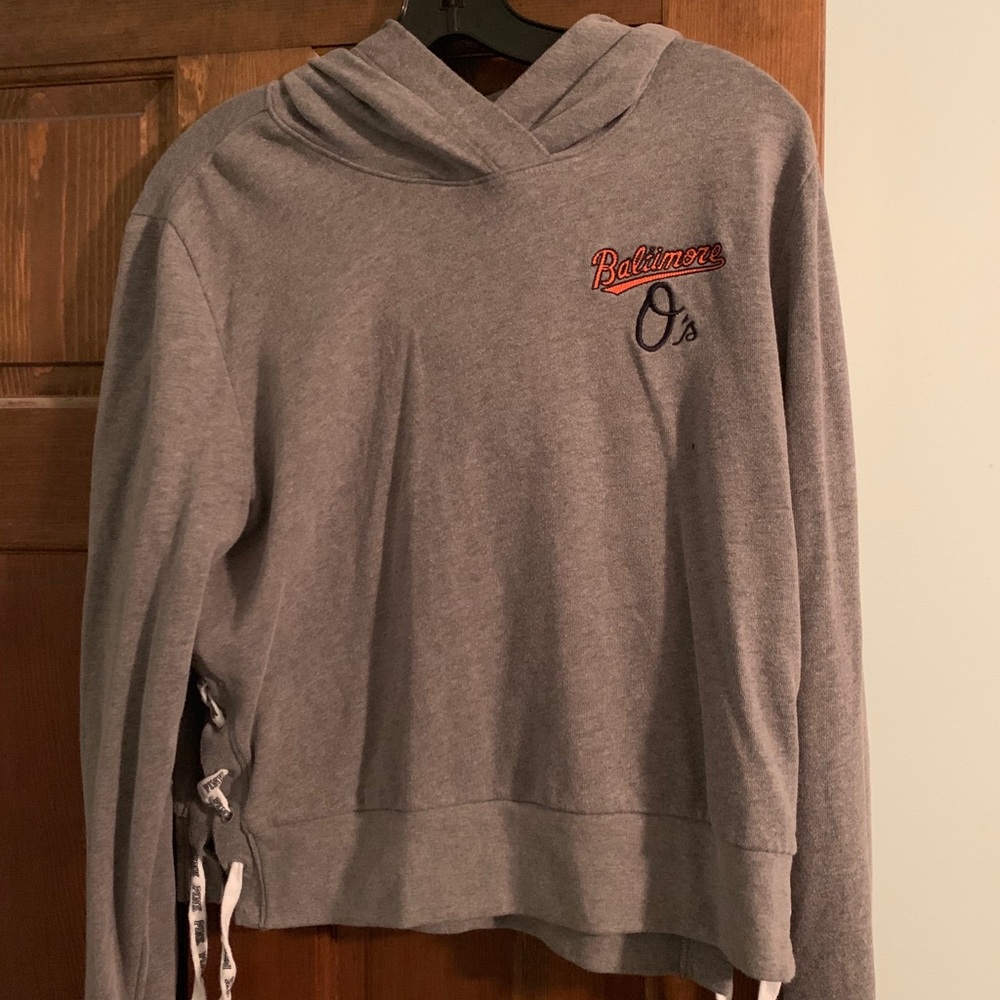 Orioles Crop Hoodie